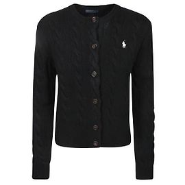 Ralph Lauren Cardigan brodé classique noir Noir