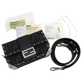 Fendi Borsa a Tracolla Trunk Mini Baguette Multicolore