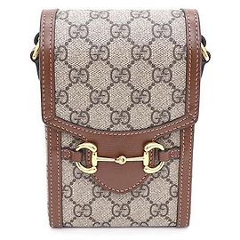 Gucci Mini Borsa a Spalla e Borsa a Tracolla Horsebit Marrone
