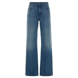 Gucci Pantalones de denim de algodón lavado blanqueado Azul