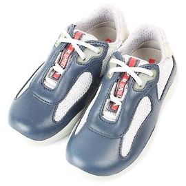 Prada Baskets Kids America Cup Bleu