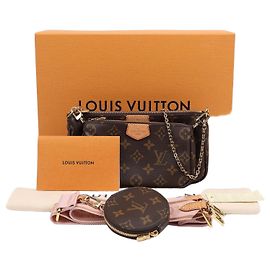 Louis Vuitton Multi Pochette Accessoires Monogram Rose Claire Multicor