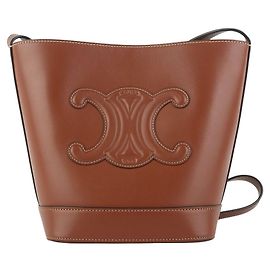 Céline Borsa a secchiello crossbody Triomphe Marrone