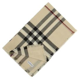 Cachecol Burberry de lã xadrez Multicor