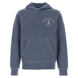 Moncler Sudadera con capucha de algodón Rowing Logo Azul
