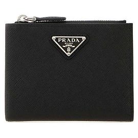 Prada Saffiano Leather Wallet Black