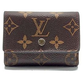Louis Vuitton Cartera Micro Monogram Castaño