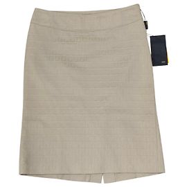 Fendi Saia midi com logótipo allover Marrom