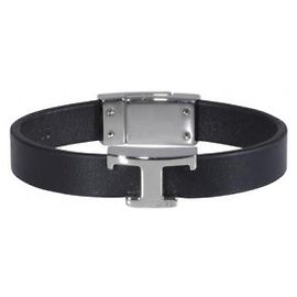 Tod's Pulseira de couro intemporal Preto