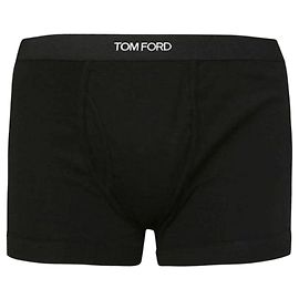 Boxer brief Tom Ford para hombre negro de algodón Negro