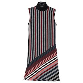 Robe en maille rayée Louis Vuitton Multicolore