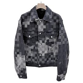 Louis Vuitton Denim Trucker Jacke Blau Blau