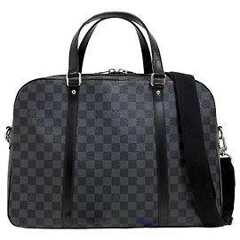 Louis Vuitton Saco de Ombro Yorn Damier Graphite Marrom