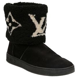 Louis Vuitton Bottes en peau lainée Monogram Multicolore