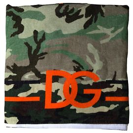 Dolce & Gabbana Bufanda chal envolvente de algodón estampado multicolor Multicolor