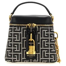Balmain Bolsa bicolor em poliéster Preto
