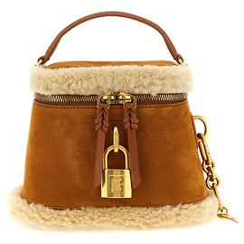 Balmain mala de pele de vitela castanha Marrom