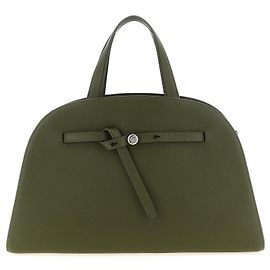 Tory Burch Bolsa de couro de vaca bicolor Verde