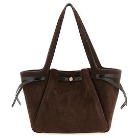 Tory Burch Saco Tote em couro bovino castanho Marrom