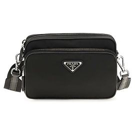 Prada Black Nylon Shoulder Bag Black