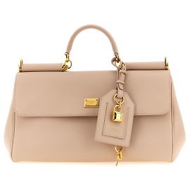 Dolce & Gabbana Bolso de mano de cuero multicolor Rosa