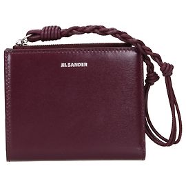Jil Sander Red Leather Wallet Red