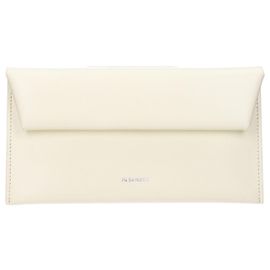 Carteira Jil Sander de couro bege Bege