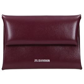 Monedero Jil Sander de cuero rojo Roja