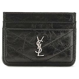 Autre Marque Cartera Bos Taurus de piel de becerro negra Negro