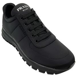 Baskets Prada Piuma en nylon noir Noir