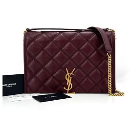 Autre Marque Borsa a tracolla matelassé con catena Rosso
