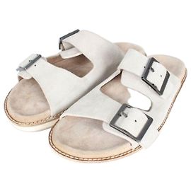 Sandales en daim Brunello Cucinelli beige Marron