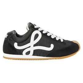 Loewe Sapatilhas Ballet Runner em nylon e pele de vitelo Branco