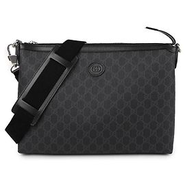 Gucci Interlocking Crossbody Bag Black