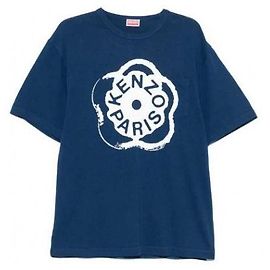Kenzo Boke Flower Baumwoll-T-Shirt Blau