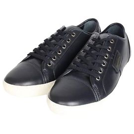 Dolce & Gabbana Logo Leder-Sneaker Black Schwarz