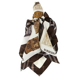 Burberry Sciarpa in raso multicolore Multicolore