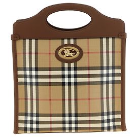 Bolso mini Burberry Pocket de algodón beige Check Beige