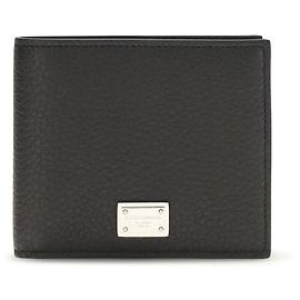 Dolce & Gabbana Black Calf Leather Bos Taurus Wallet Black