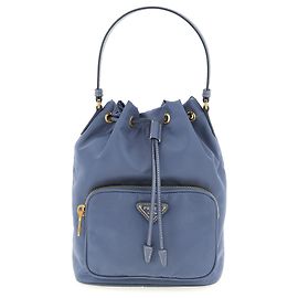 Prada Blue Recycled Polyamide Handbag Blue