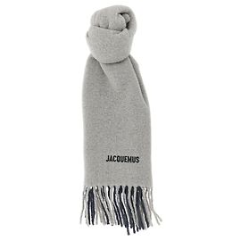 Jacquemus L'Echarpe Moisson Alpaca Wool Scarf Brown Brown