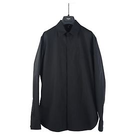 Fendi Camicia Cotton Logo Shadow Taglia Nero