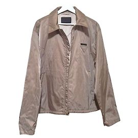 Prada Veste Triangle en Re-Nylon Marron