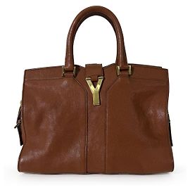 Autre Marque Borsa a spalla tote Cabas Chyc in pelle da donna, Small, Marrone Marrone