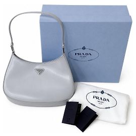 Prada Cleo Brushed Leather Shoulder Bag Cornflower Multiple colors