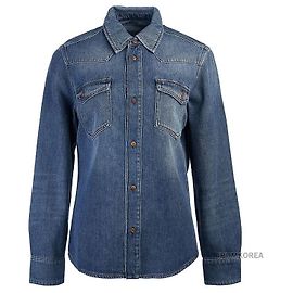 Chloé Camicia in denim Tempo Classic da donna Blu