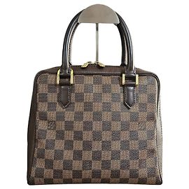 Louis Vuitton Damier Ebene Brera Handbag Brown Brown