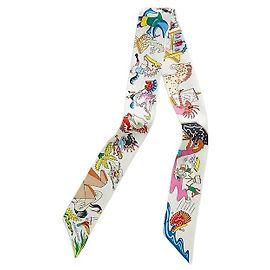 Hermès Lenço para Mulher Willy Silk Multicor