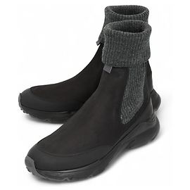 Tod's Botas Chelsea em nubuck e mesh Preto