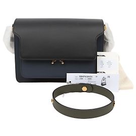 Marni Sac à épaule Trunk en cuir multicolore Medium Multicolore